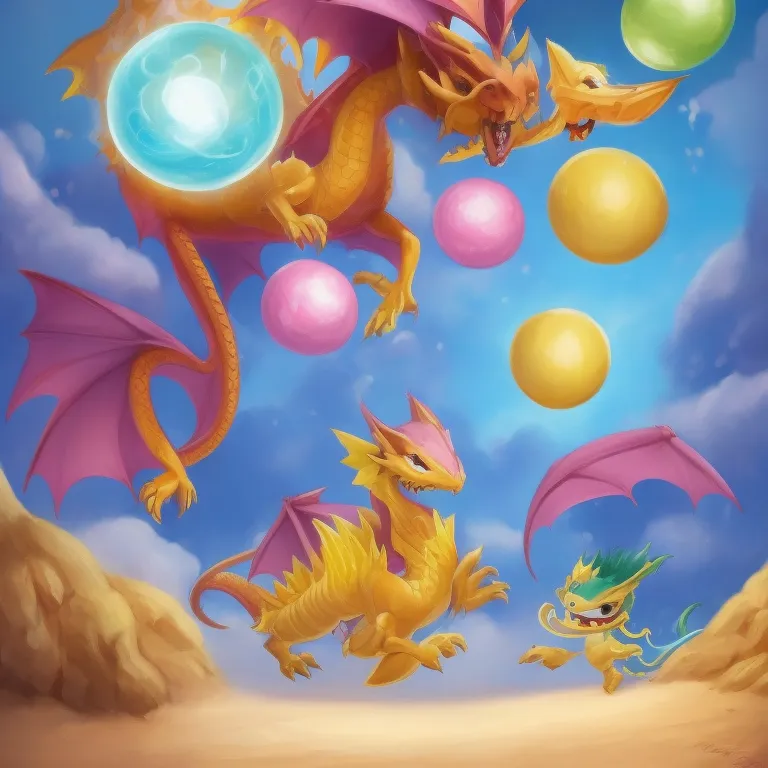 Illustration: Beach Ball Dragon Waits for His Friends