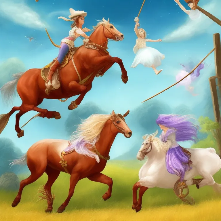 Illustration: Betsy Practices Rodeo Skills