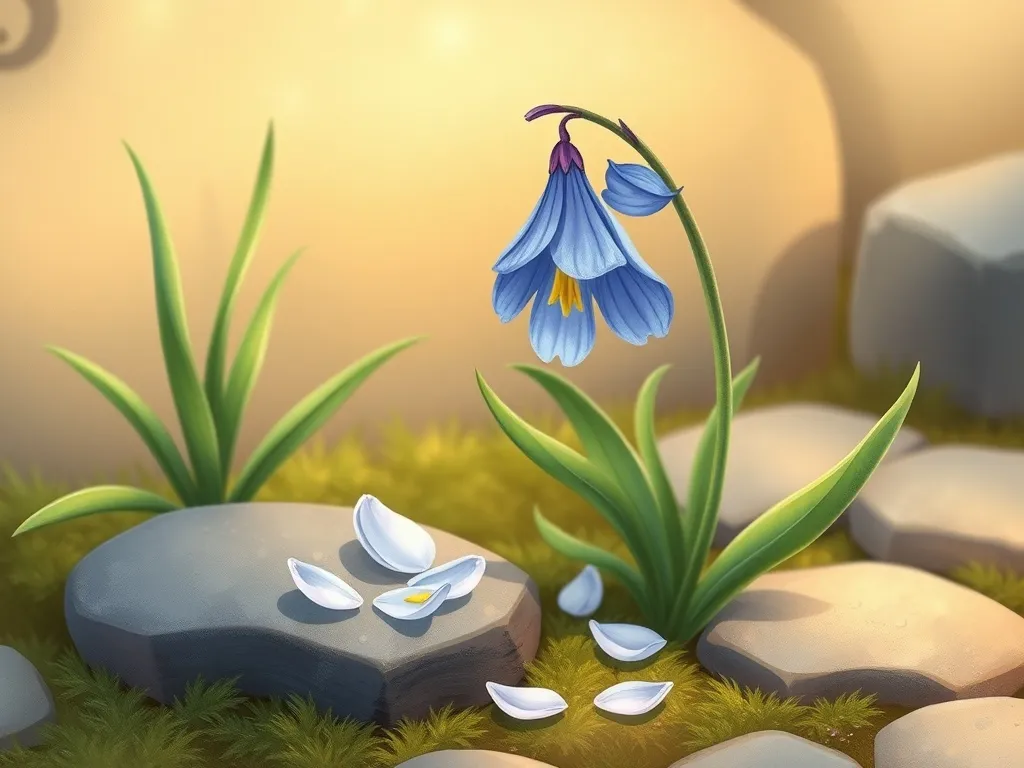 Bluebell's Big Mistake - Bluebell placing flower petals on stones