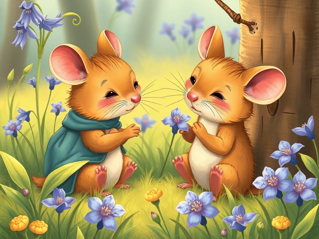 Bluebell's Big Mistake - Prairie Mouse counseling worried Bluebell