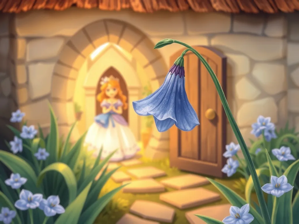 Bluebell's Big Mistake - Bluebell approaching Princess at cottage door