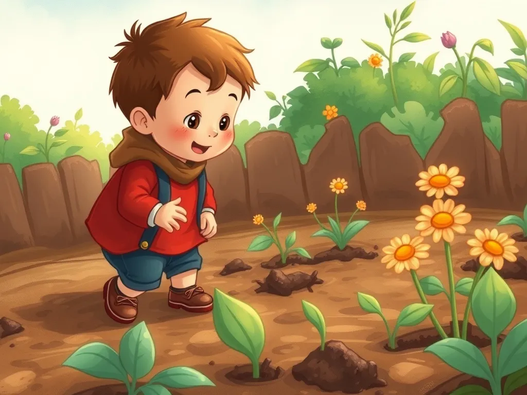 Bruno's Garden Party Adventure - Bruno discovering overwatered, muddy garden