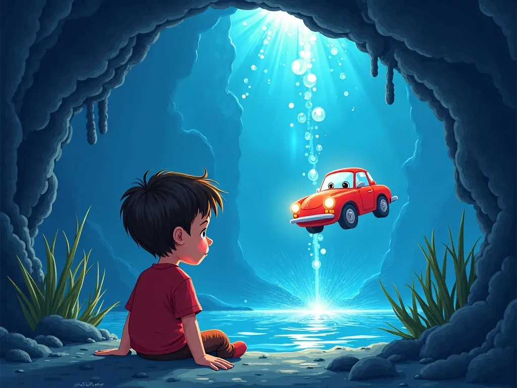 Bubbles of Wisdom: Bruno Bear's Ocean Adventure - Scene 2 illustration