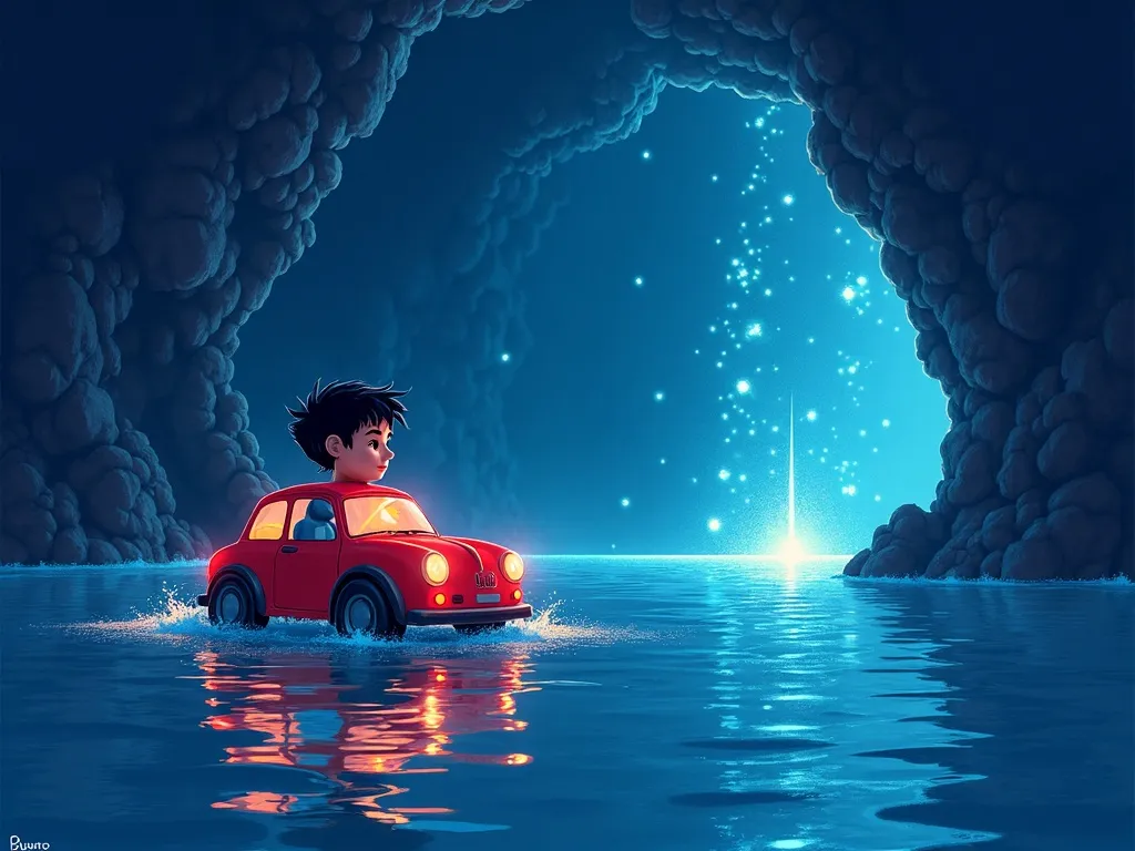 Bubbles of Wisdom: Bruno Bear's Ocean Adventure - Scene 5 illustration