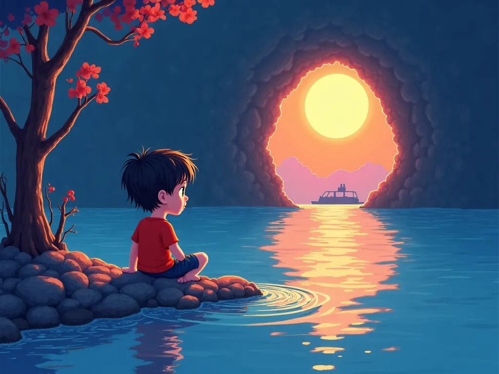 Bubbles of Wisdom: Bruno Bear's Ocean Adventure - Scene 6 illustration