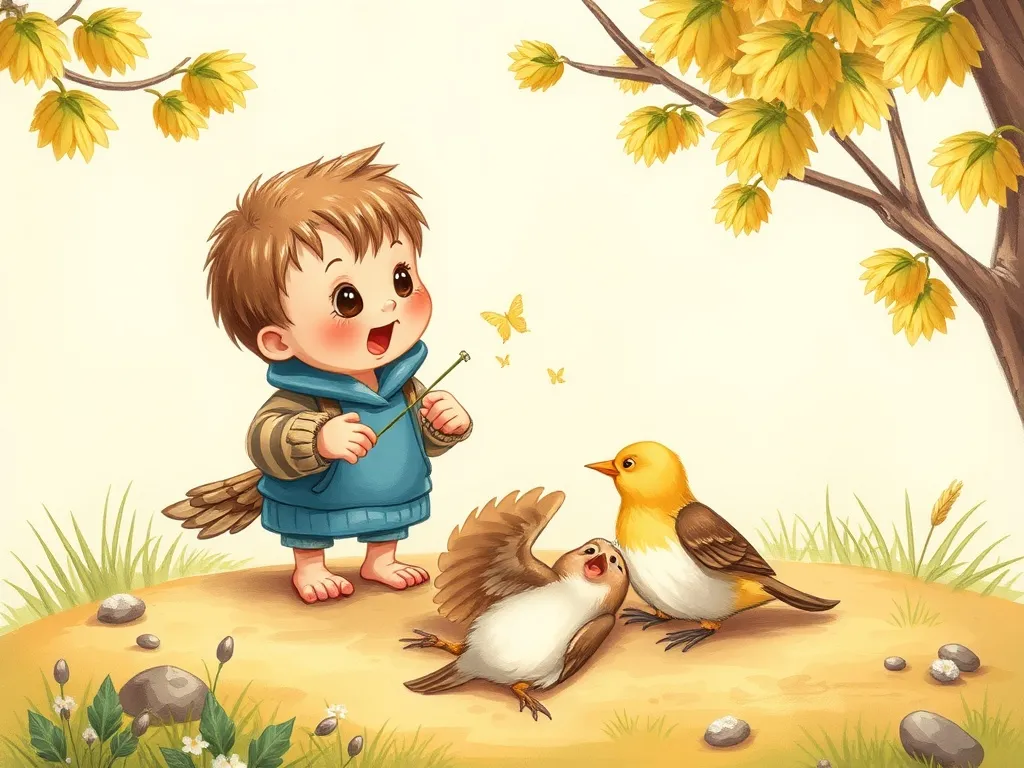 Buddy and the Mysterious Whistler - Buddy and Owen discovering fallen baby birds