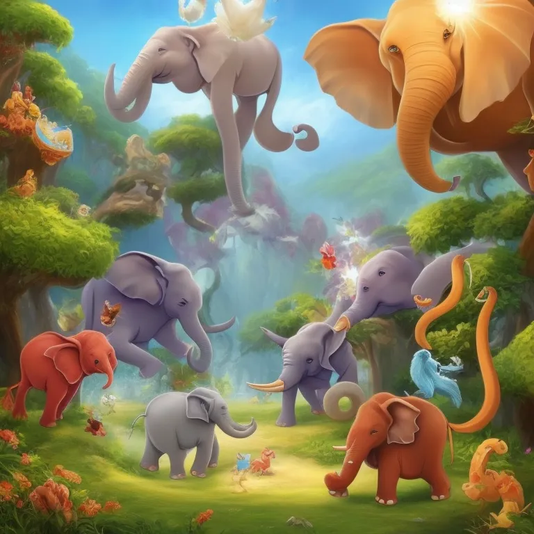 Illustration: Elephant Back on His Feet