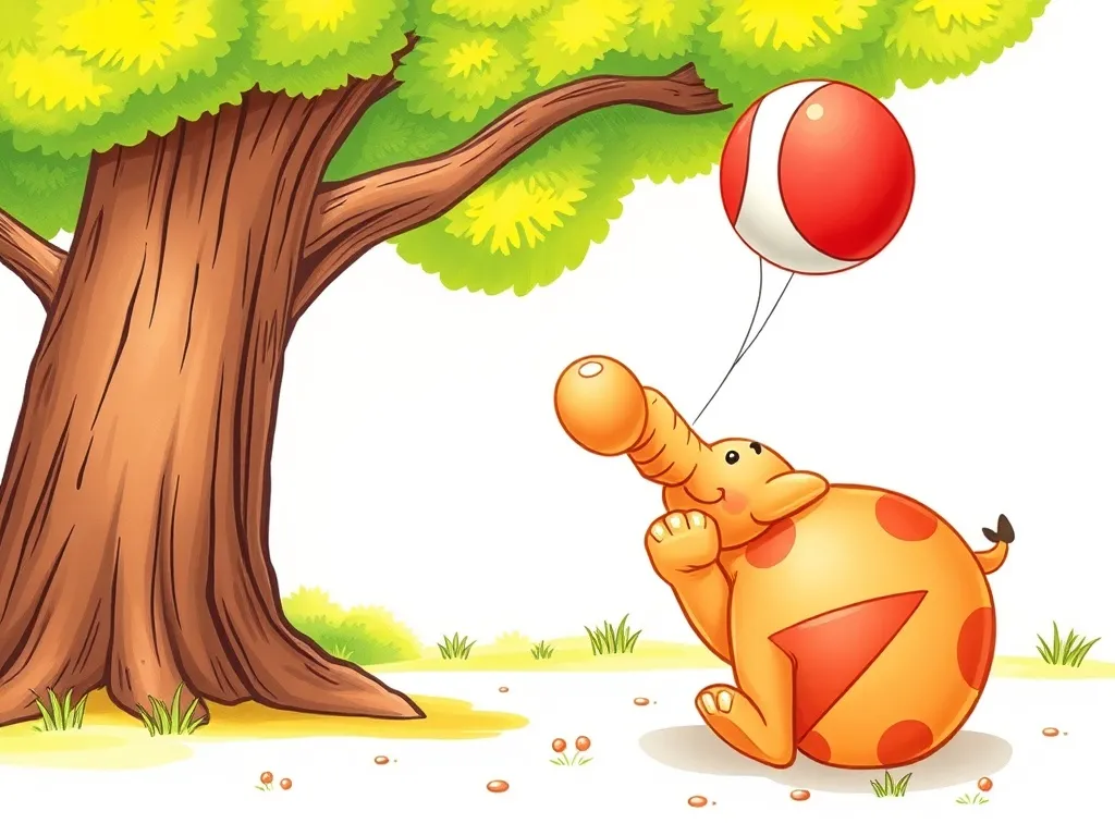 Elmer's Excellent Memory Trick - Elmer getting bonked on the trunk by the bouncing ball