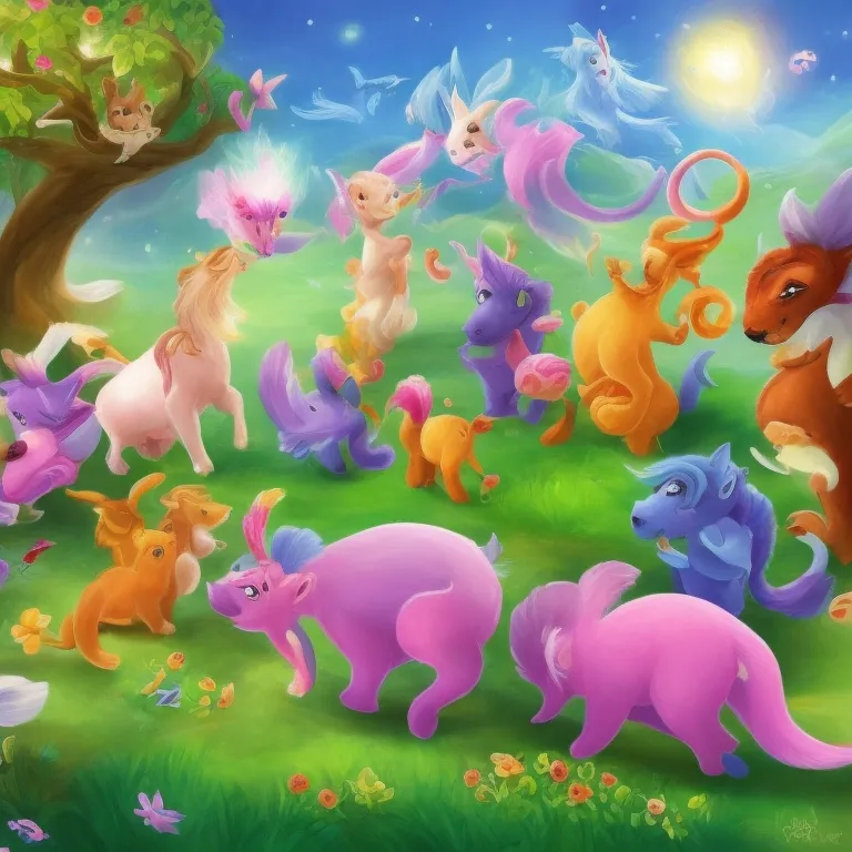 Illustration: Forest Animals Gather for Medals After the Games