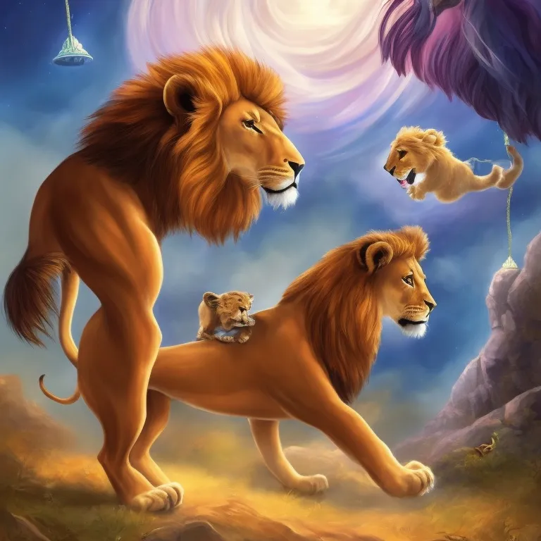 Illustration: Leo checking on the circus animals