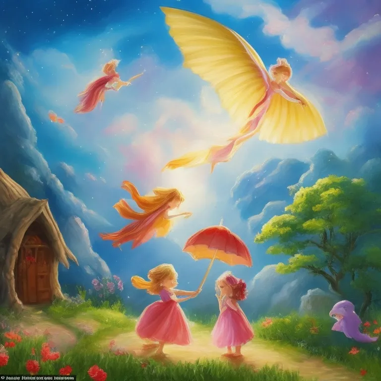Illustration: Lila's painting corner near the scenery tent