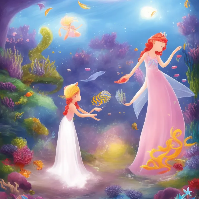 Illustration: Lily and Marina Under the Sea