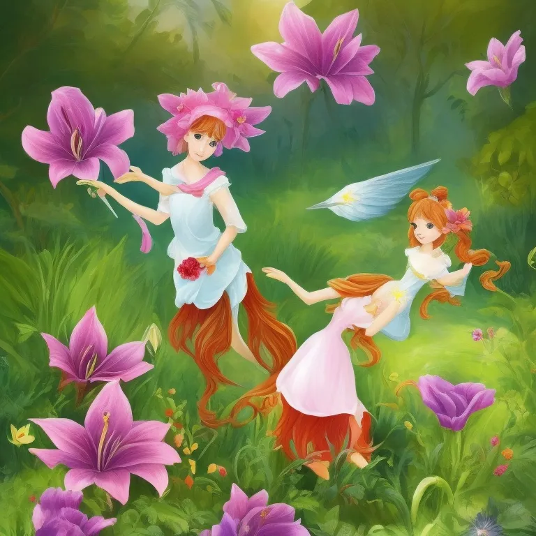 Illustration: Lily Works in the Garden