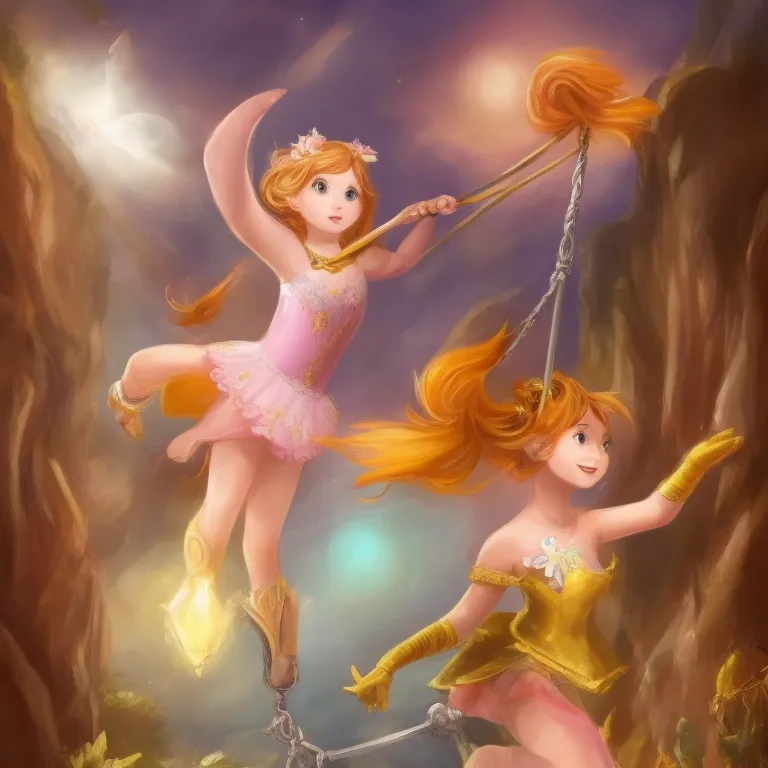 Illustration: Lily visiting the circus school with her parents