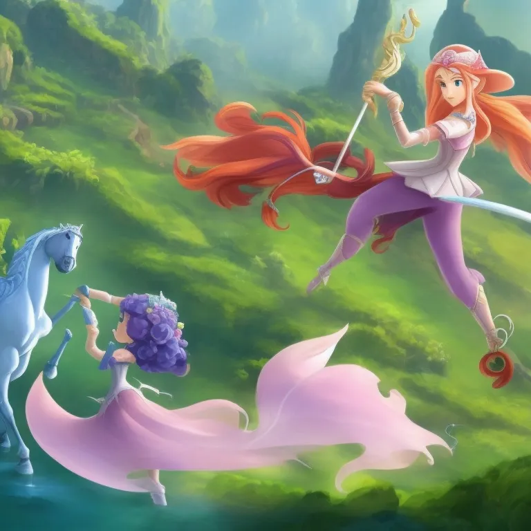 Princess Lily solving the riddle