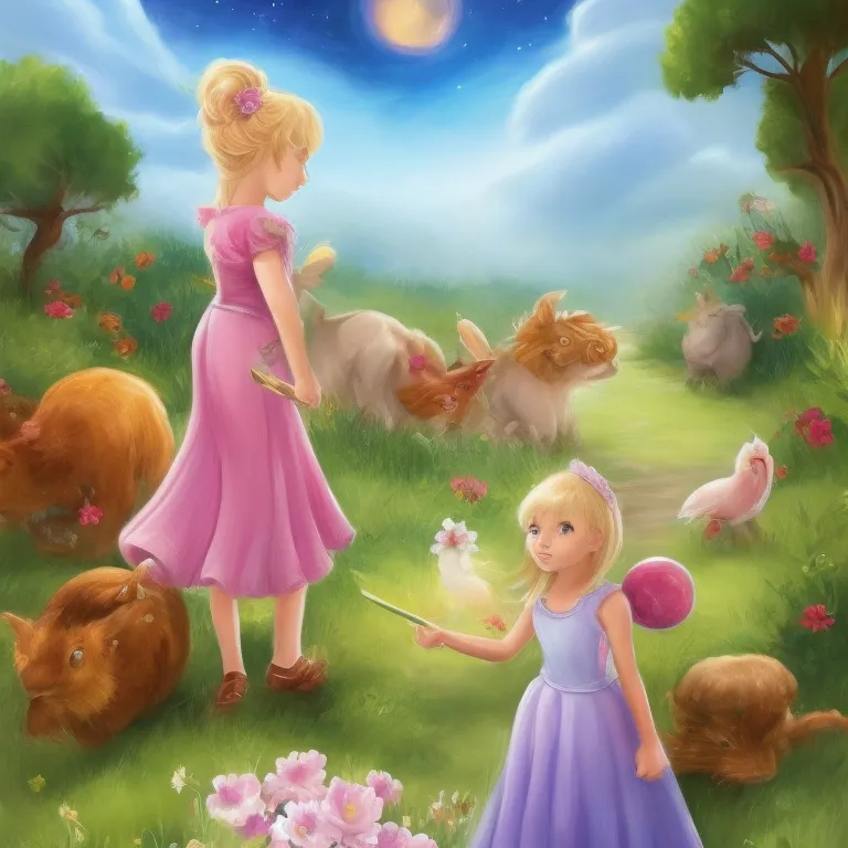 Illustration: Lucy Sits Under the Apple Tree with Friends