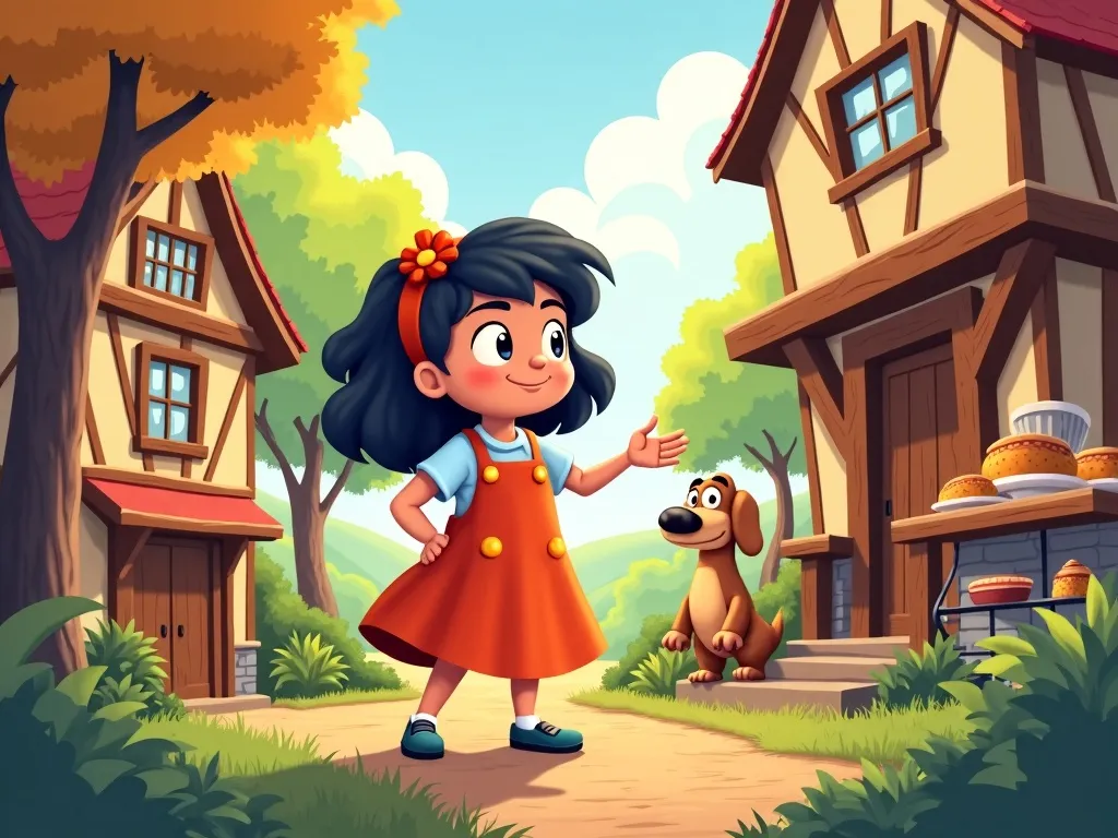 Luna&#x27;s First Flight - Scene 3 illustration