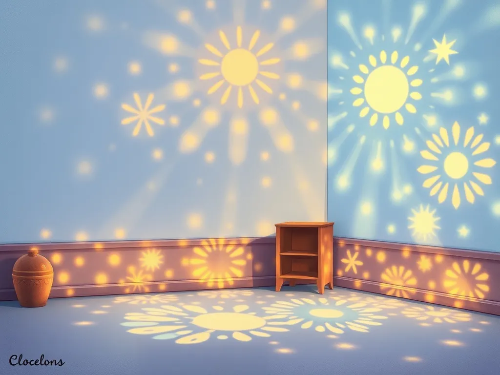 Luna's Sharing Summer - Combined lights creating magical patterns on walls