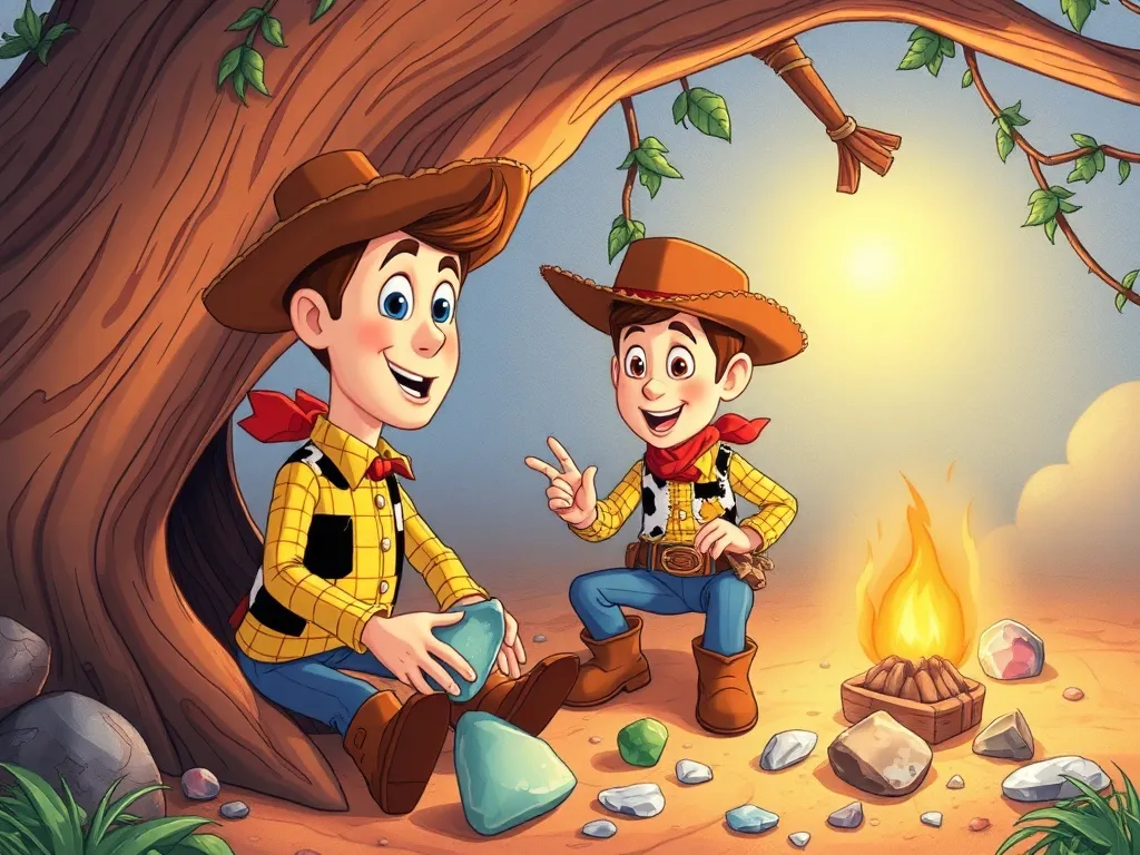 Luna's Stream of Treasures - Woody discovering his missing special stones
