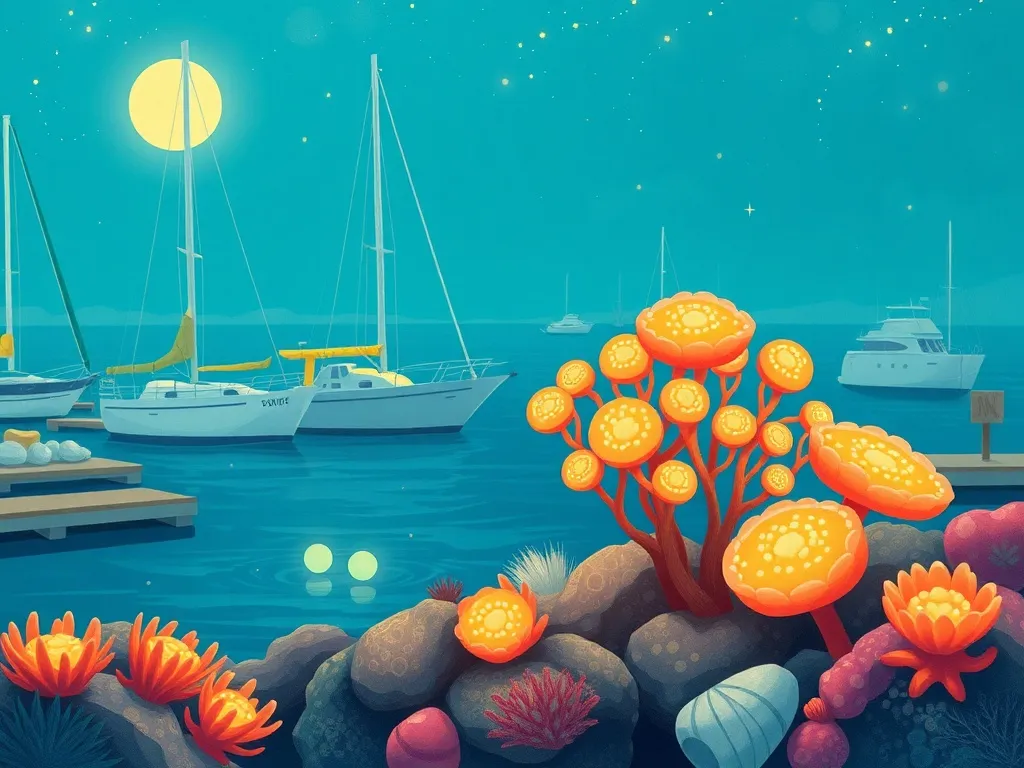 Marina's Coral Crown - Marina and Coral planting glowing anemones side by side