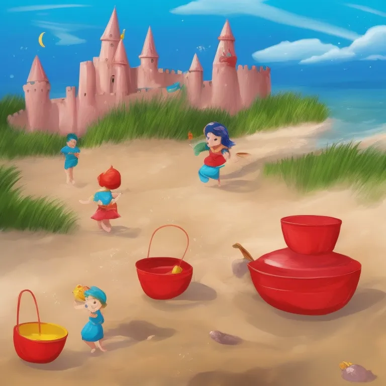 Illustration: Max's Bucket in the Waves