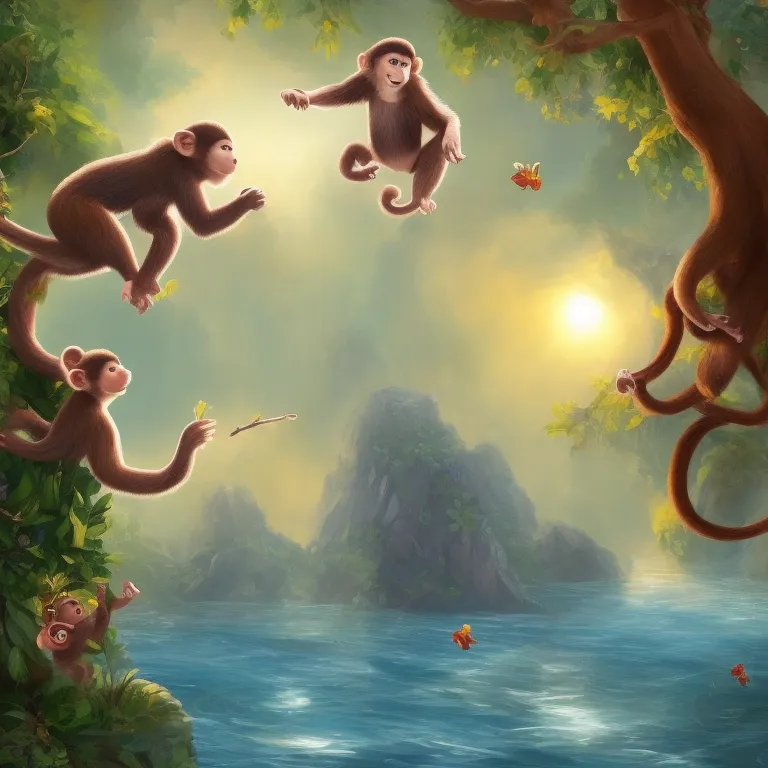 Illustration: Max watching the circus from a tree branch