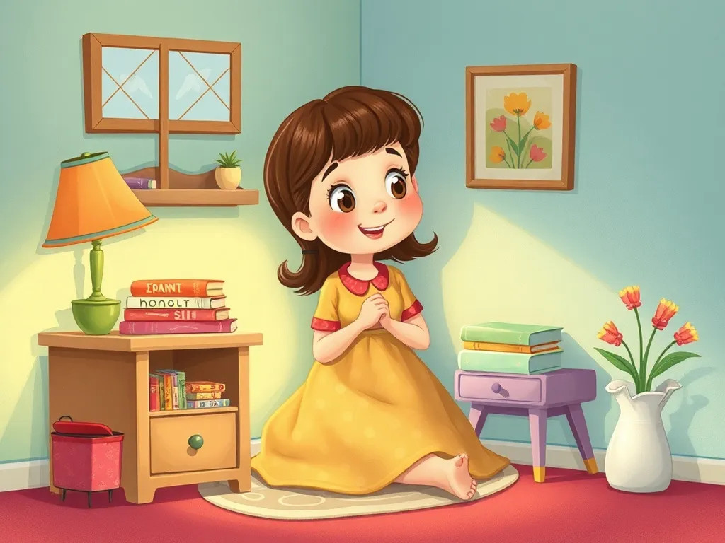 Maya's Brave Heart - Maya rearranging her corner with quiet confidence
