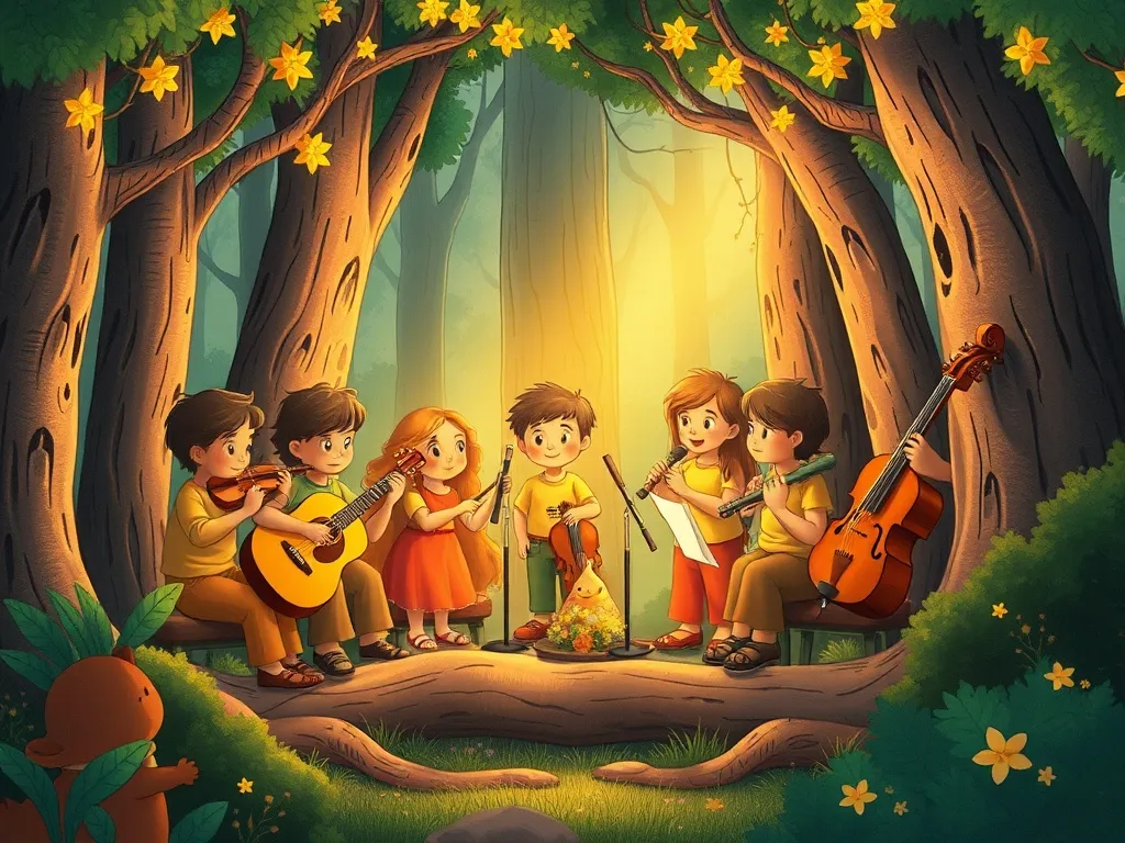 Melody's Forest Question - The forest orchestra welcoming Melody warmly