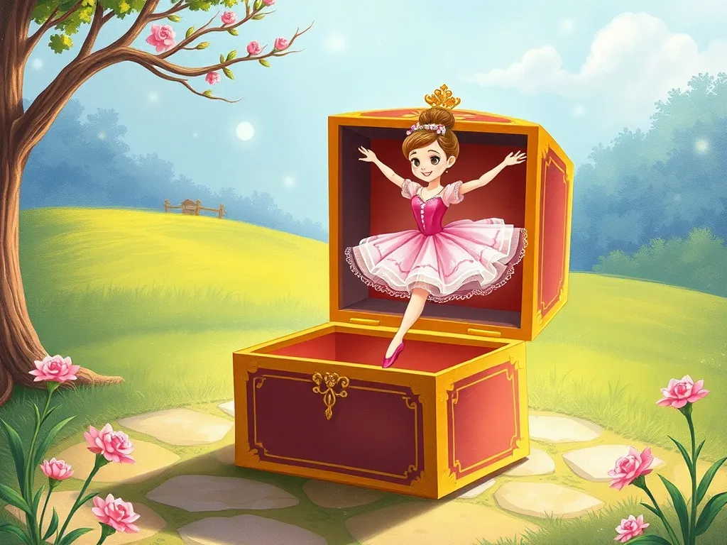 Melody's Toy Box Sharing Adventure - Ballerina stepping out of jewelry box