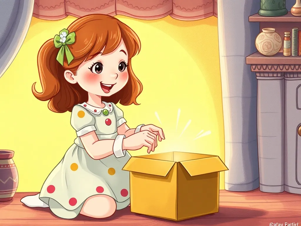 Melody's Toy Box Sharing Adventure - Melody showing Sophie how to open box