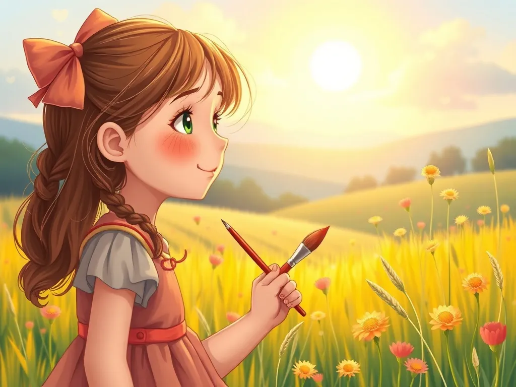 Mia's Colorful Truth: A Summer Solstice Tale