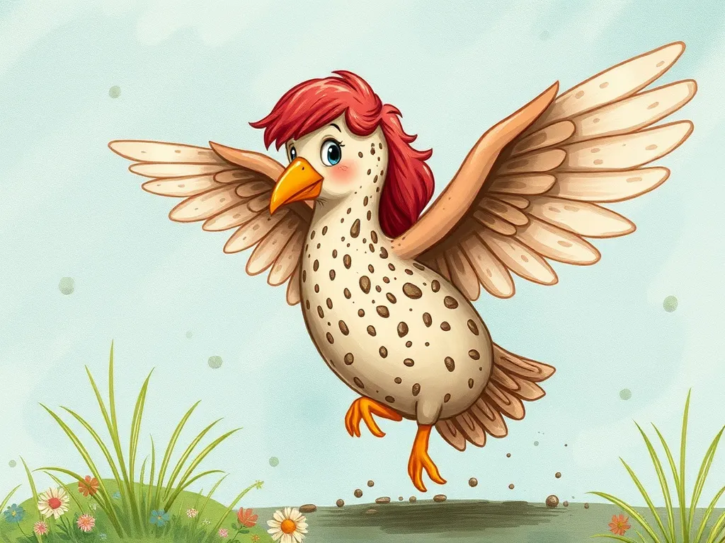 Penny and the Puddle Duck: A River Tale - Diana speckled with mud, wings drooping