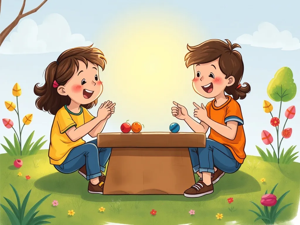 Penny and the Puddle Duck: A River Tale - Friends playing their new invented game
