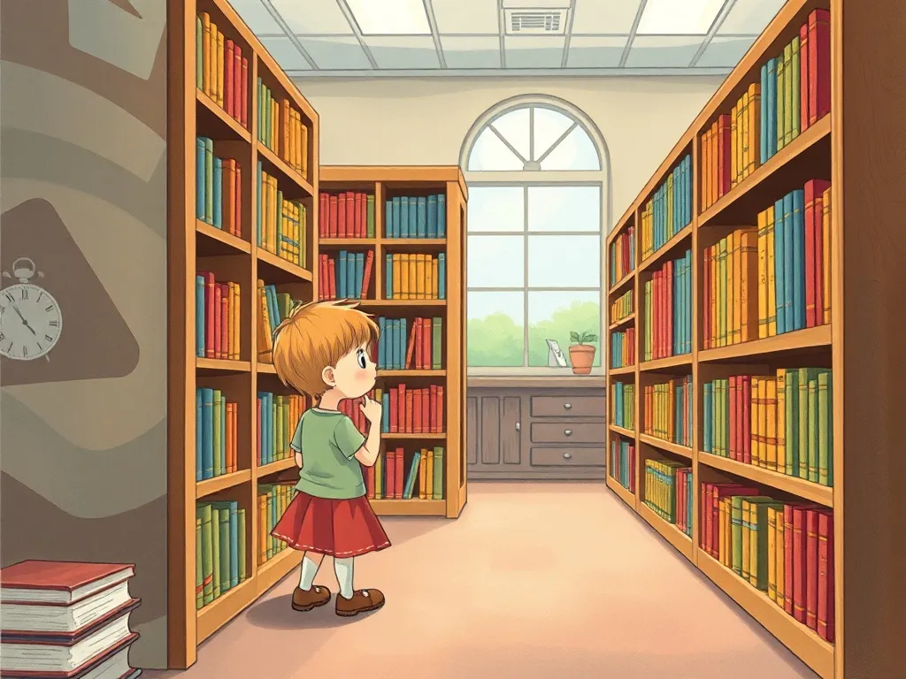 Penny's Heavy Heart - Penny quietly trying different spots in library