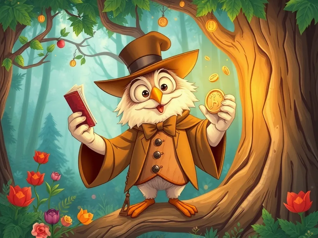 Penny the Pig's Magical Forest Adventure - Professor Hoot showing Penny magical forest secrets