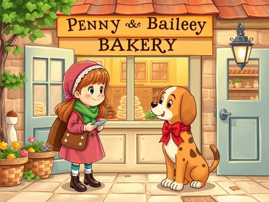 Penny's Sweet Mistake - Penny and Bailey meeting outside bakery