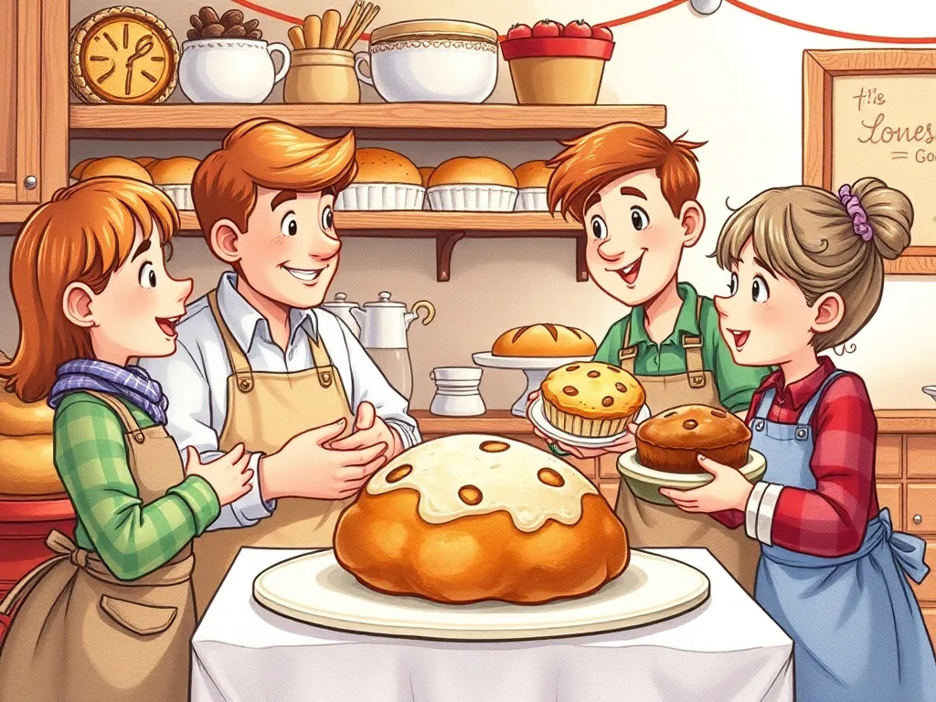 Penny's Sweet Mistake - Penny and friends sharing fresh baked goods