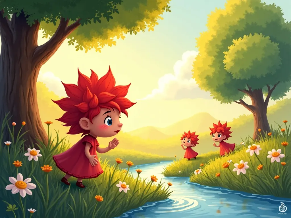 Petal&#x27;s Perfect Share - Scene 2 illustration