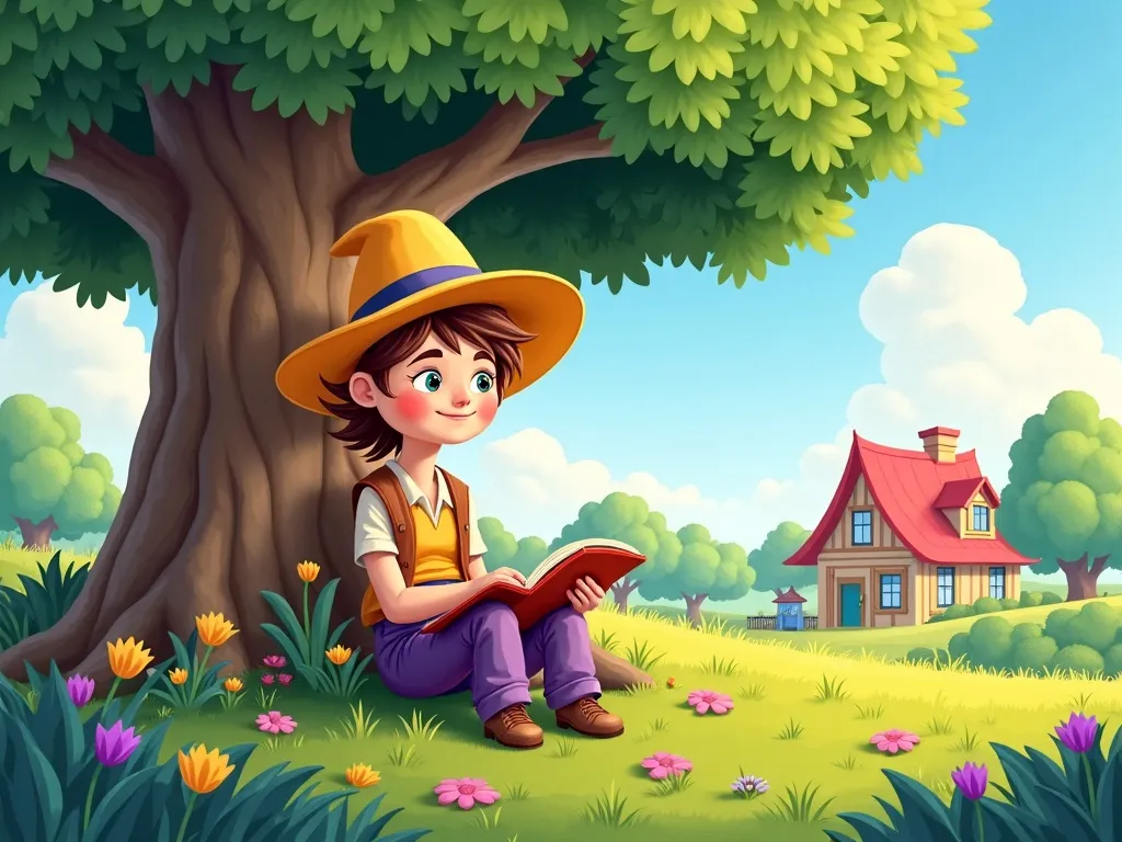 Petals the Curious Dragon - Scene 3 illustration