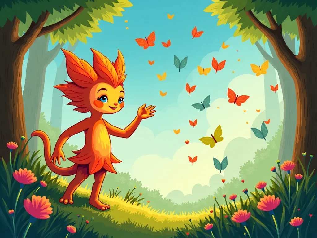 Petals the Gentle Dragon - Scene 2 illustration