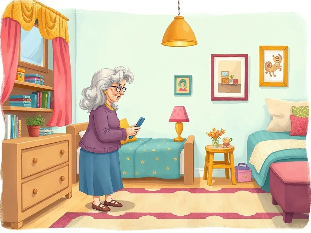 Questions on Maple Street - Grandma helping Maya arrange her new bedroom