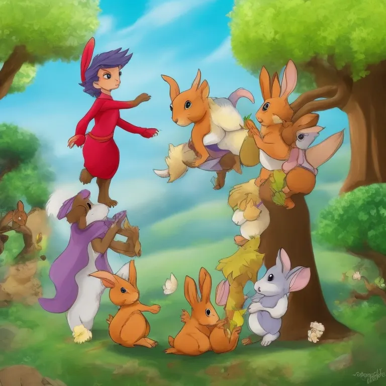 Illustration: Rocky and Friends Work Together