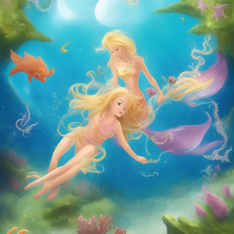 Illustration: Sandy Meets New Friends