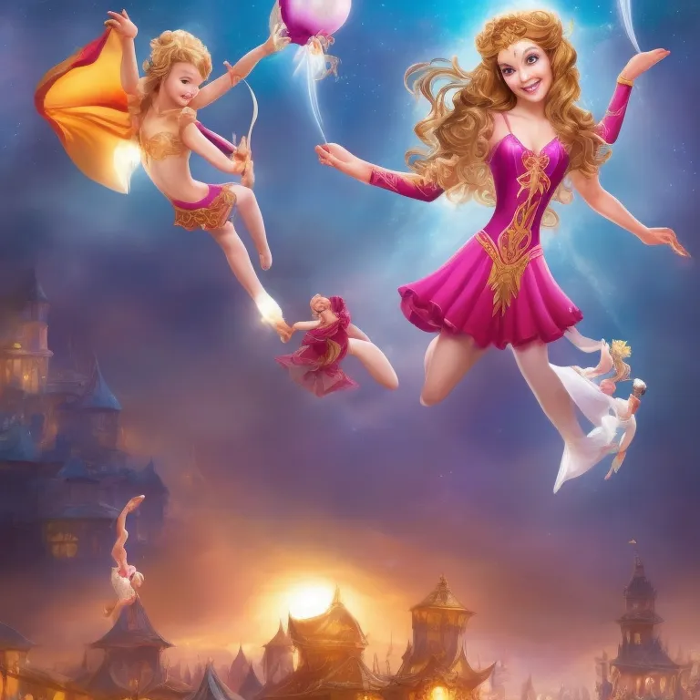 Illustration: Sophie arriving for the circus audition