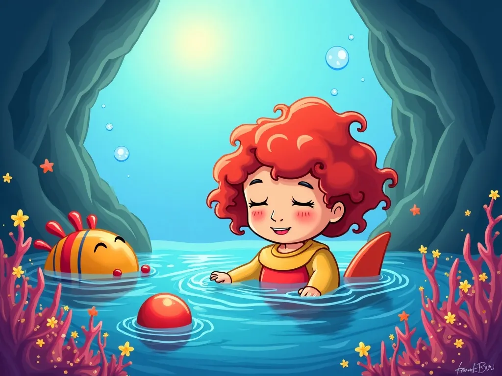 Splish and Pearl's Bubble Dance - Scene 2 illustration