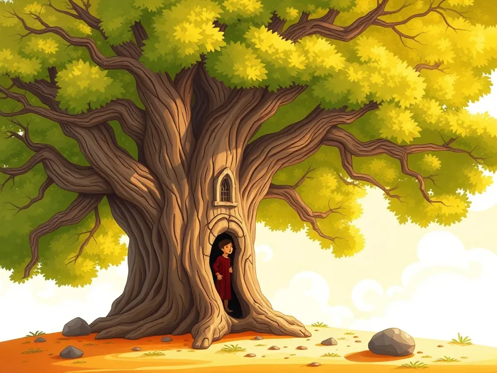 Sunny's Dance with the Wind - Ancient oak tree speaking to discouraged Sunny