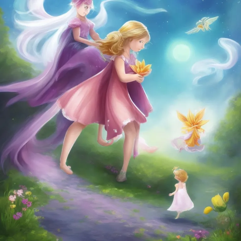 Illustration: Lily Helps an Older Woman Cross the Street
