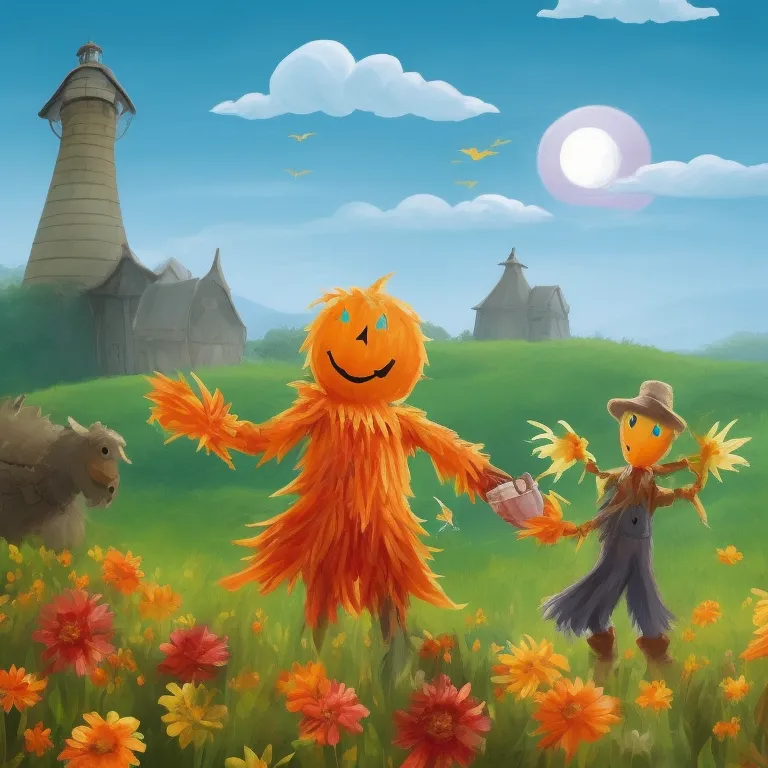 Illustration: A Magical Adventure with New Friends