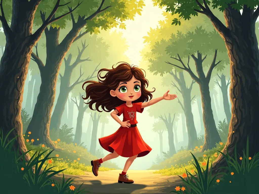 The Artist's Forest Symphony - Scene 4 illustration