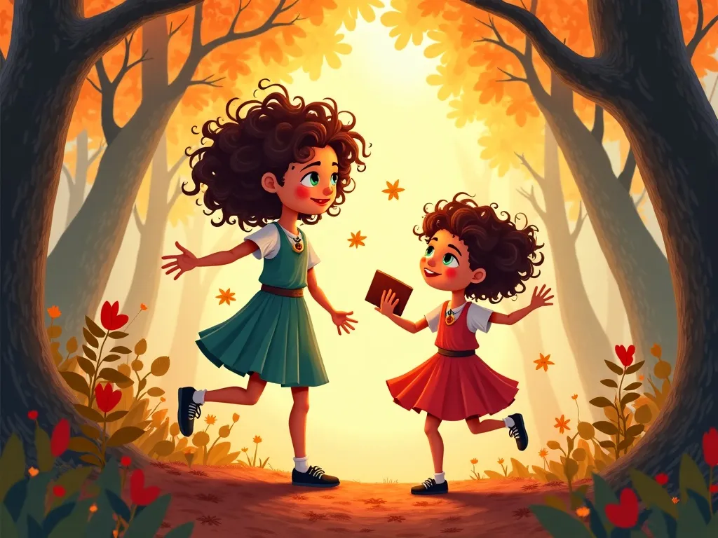 The Artist's Forest Symphony - Scene 5 illustration